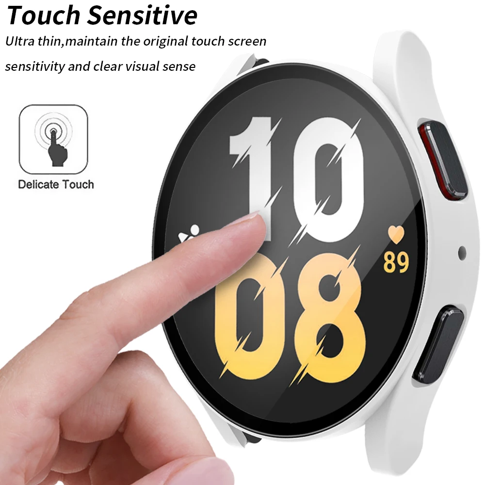 Durable PC Bumper Shell Screen Protector for Smartwatch - Universal Fit 40mm/44mm