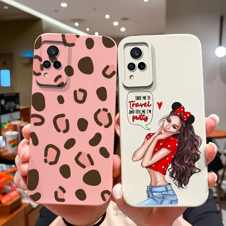 Cute Cartoon High-Quality Liquid Silicone Phone Case - New Design