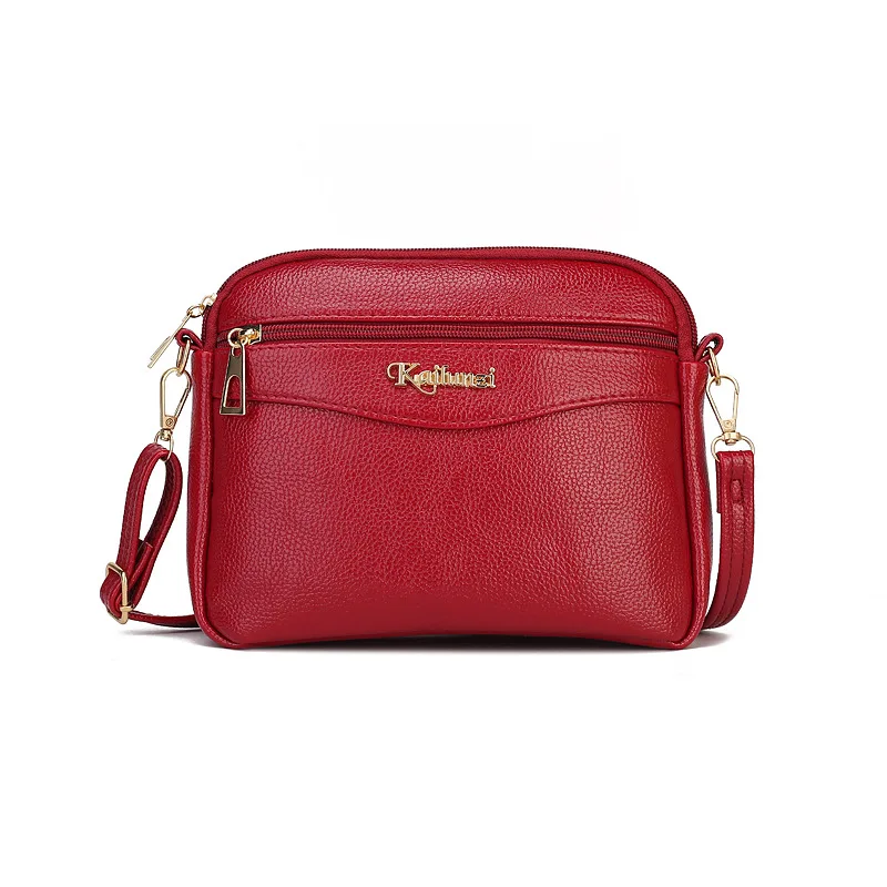 

Женская Корейская версия новой сумки через плечо сумка для мам из мягкой кожи Модная и модная маленькая