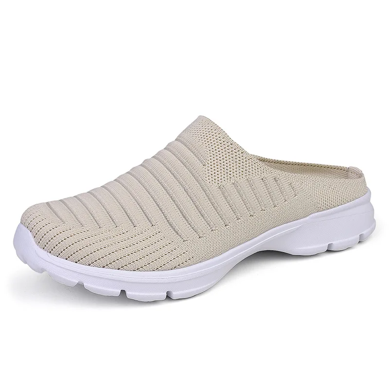 Uomo nuova maglia estiva scarpe Casual Outdoor traspirante mezza confezione pantofole uomo donna fondo piatto moda coppia scarpe da passeggio