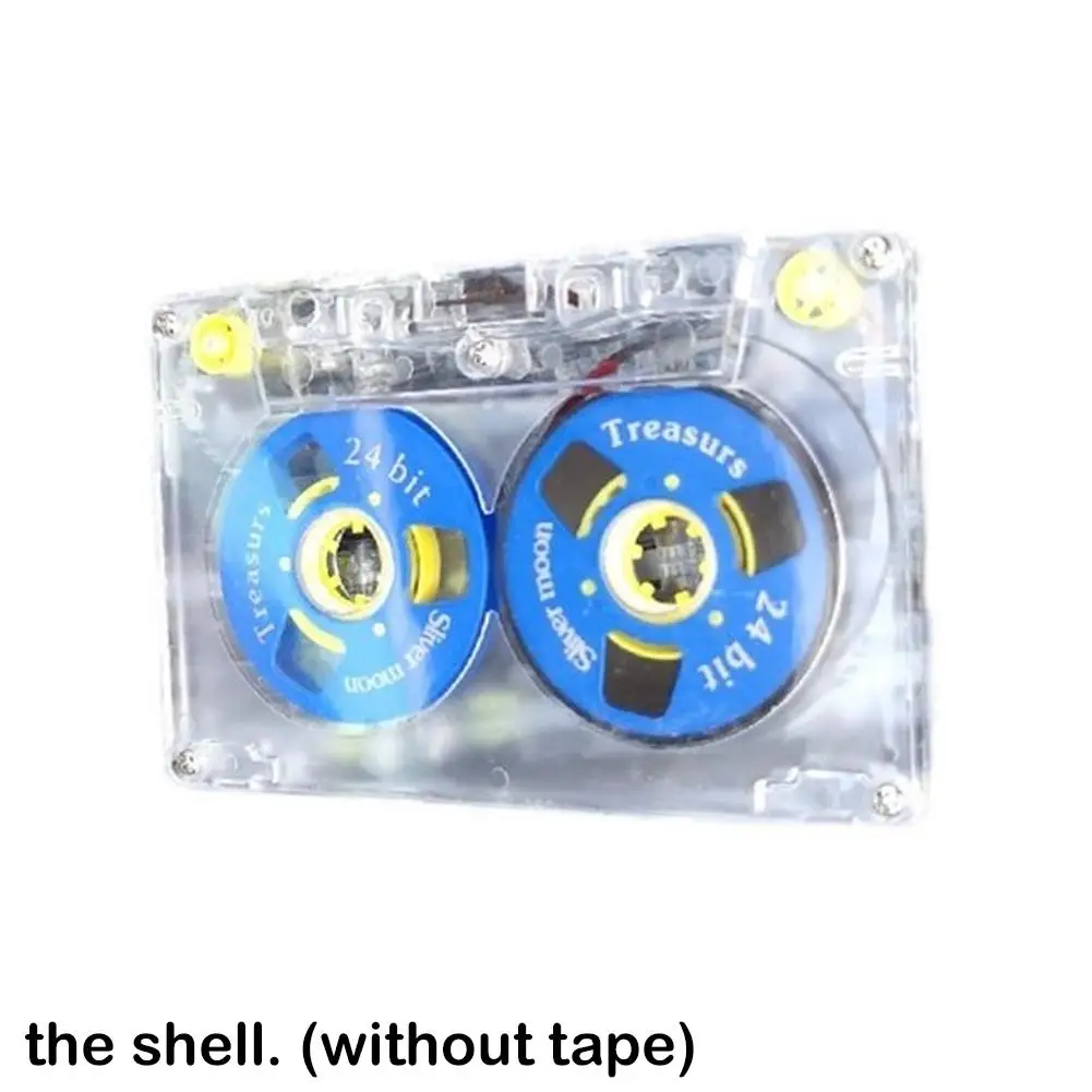 Nieuwe Transparante Cassetteband Audio Cassetteband Fijne Kwaliteit Gesproken & Muziek Transparante Kleine Open Tape 45 Minuten 1Pcs
