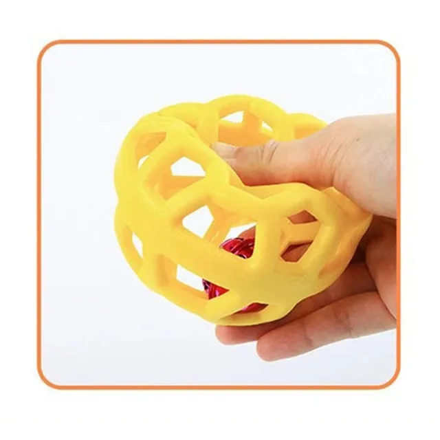 Dog Toy Ball, Pet Boredom Relief Bell Ball, Interactive Play Toy for Dogs, Fun Chew Ball with Bell 4