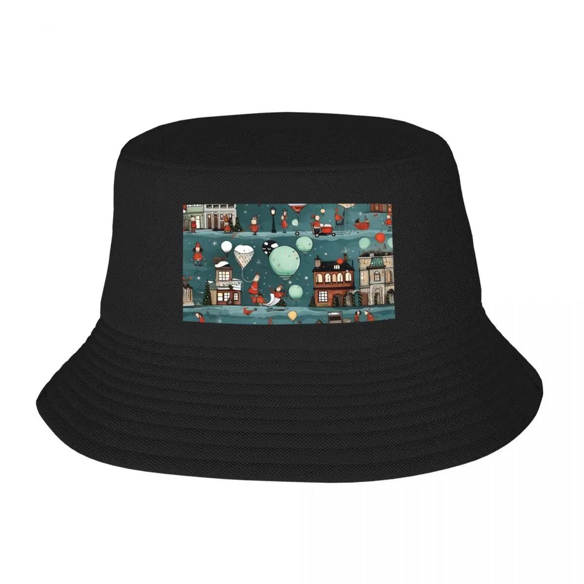 

Christmas seamless Bucket Hat Designer Hat Mountaineering Hat Male Women's