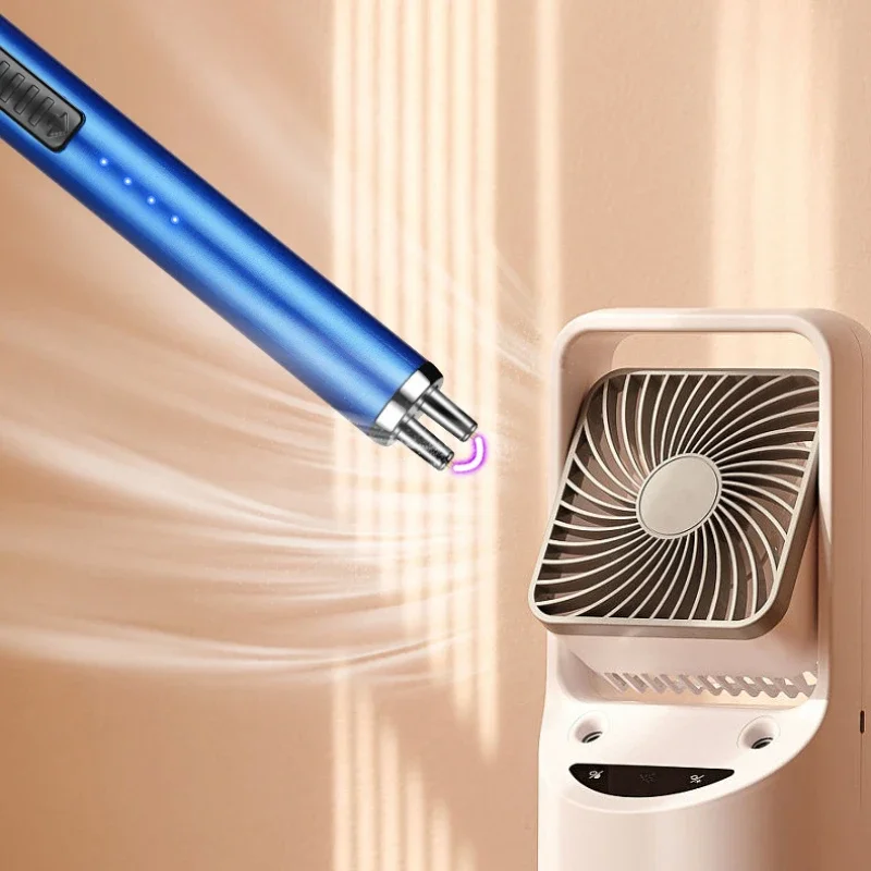 Windproof Electric Arc Lighter Gas Stove Candle Kitchen Lighter Power Display Long Pulse Ignition Gun USB Rechargeable Lighter