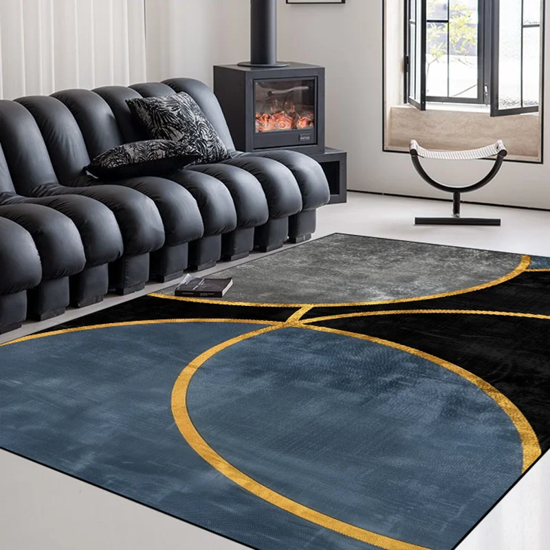 Nordic Geometric soft Carpet Bathroom Floor Mat Carpets for Living Room Modern Luxury Decor Sofa Table Large Area washable Rugs 3