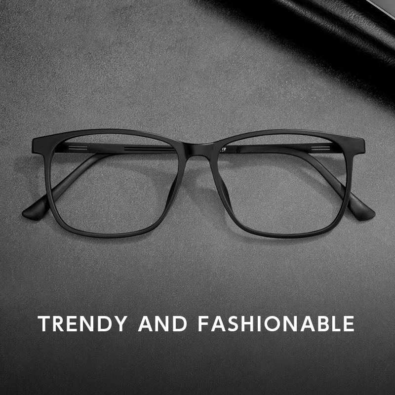 Men Myopia Sunglasses HONGMEI Ultra Light Fashion Square Comfortable Big Eyeglasses Pure Titanium Optical Prescription Men's Glasses Frames