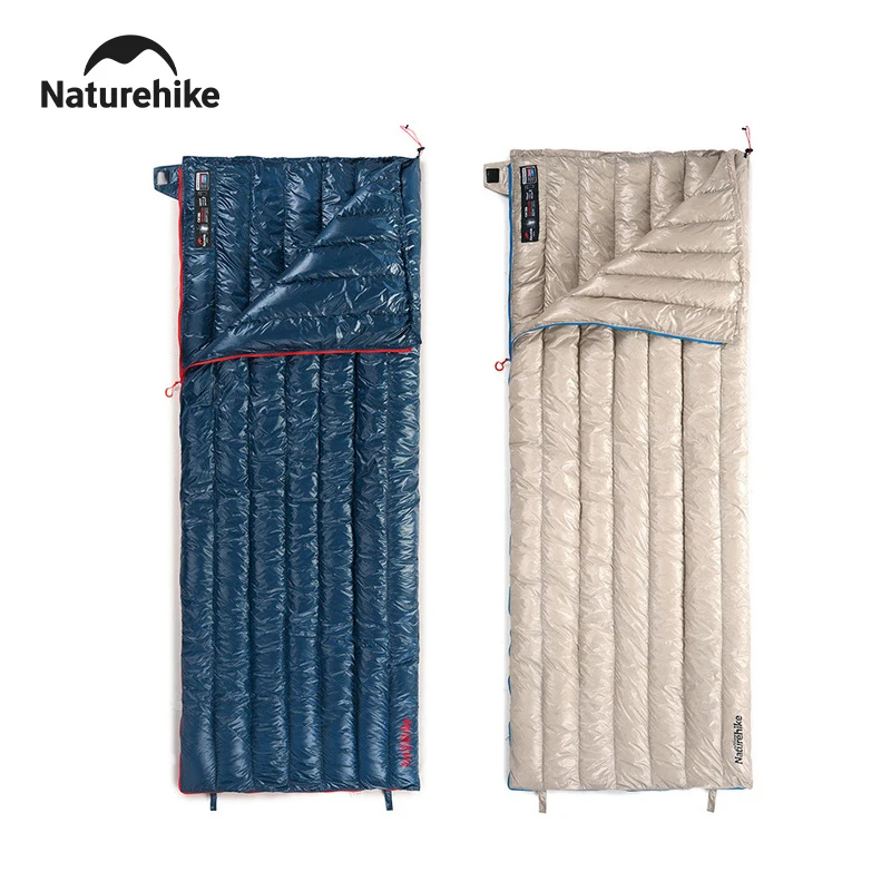 Naturehike Duck Down Sleeping Bag Ultralight Autumn Winter Spring Widened Sleeping Bag Hooded Windproof Waterproof 10℃ I.1108120651