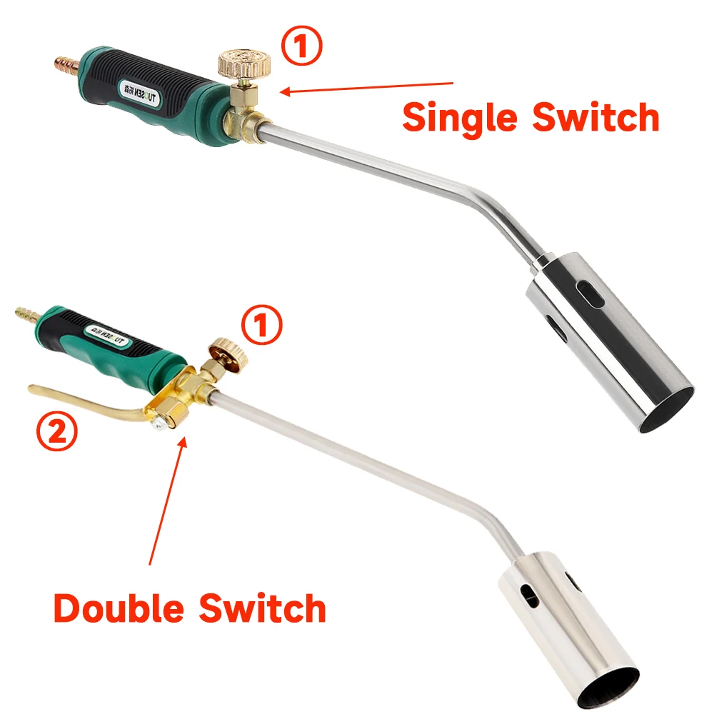 Ruspela Soplete Gas Butano, Quemador de Soplete de Gas de Petróleo Líquido  de Grado Industrial Antorcha de Control de Malezas 35Mm Soplete Fontanero(Disparador  de Válvula) : : Bricolaje y herramientas