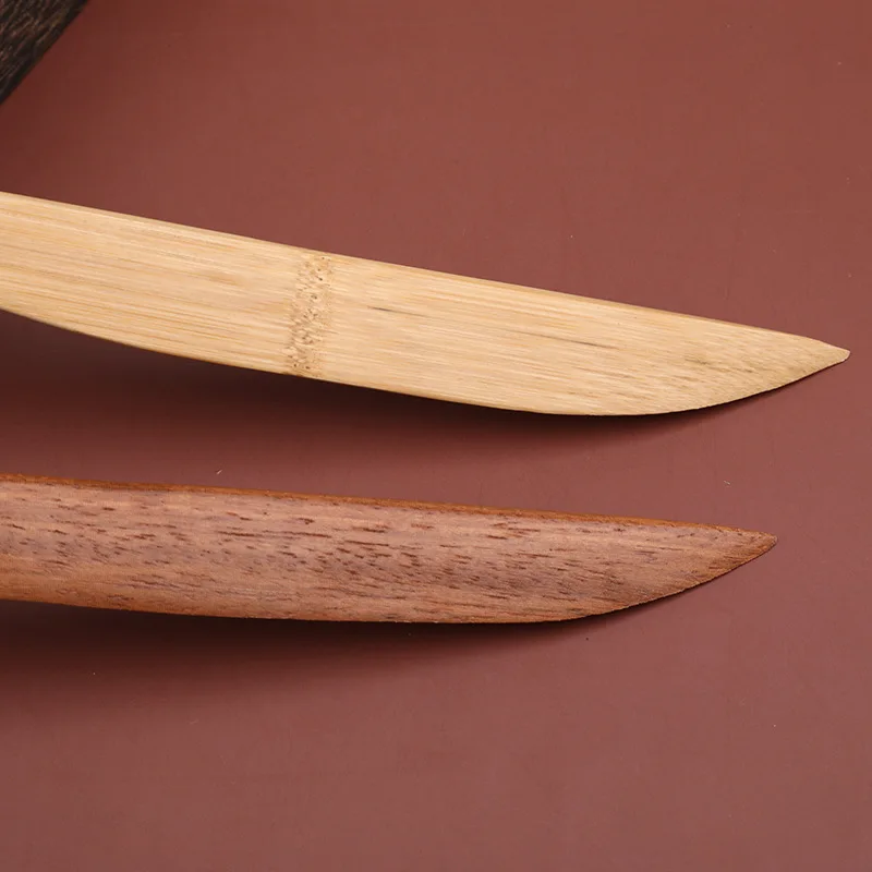Vintage Rice Paper Cutter Paper Knife Wooden Envelope Opener Handmade Letter Opener Cutting Bamboo Knife Tool 1Pcs