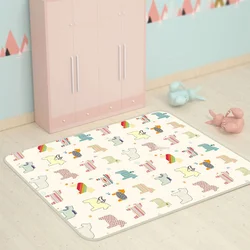 Lazychild bebê rastejando esteira xpe espessamento e insípido crianças rastejando esteira casa sala de estar anti queda dos desenhos animados do bebê esteira de jogo