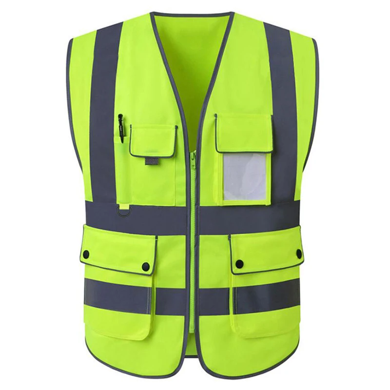 Size S-4XL Hi Vis Road Working Vest Outdoor Motorcycle Cycling