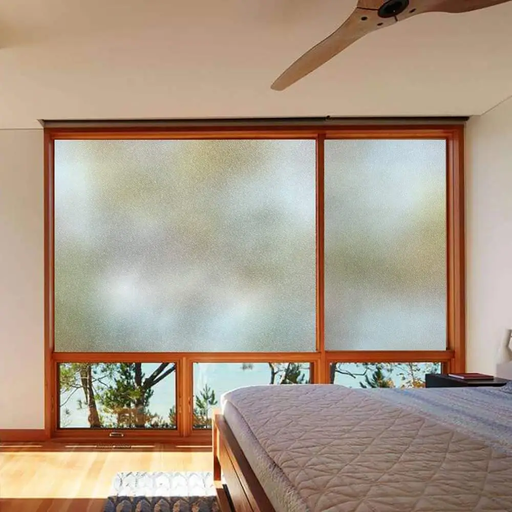 Frosted Self Adhesive Glass Window Film Privacy Protection Vinyl for Stained Glass Window Sticker Heat Insulation