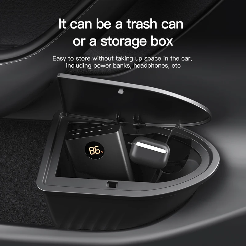 YZ For Tesla 2025 Model 3 Y Highland Juniper Door Storage Box Tesla Door Trash Can Interior Storage Modification Accessories