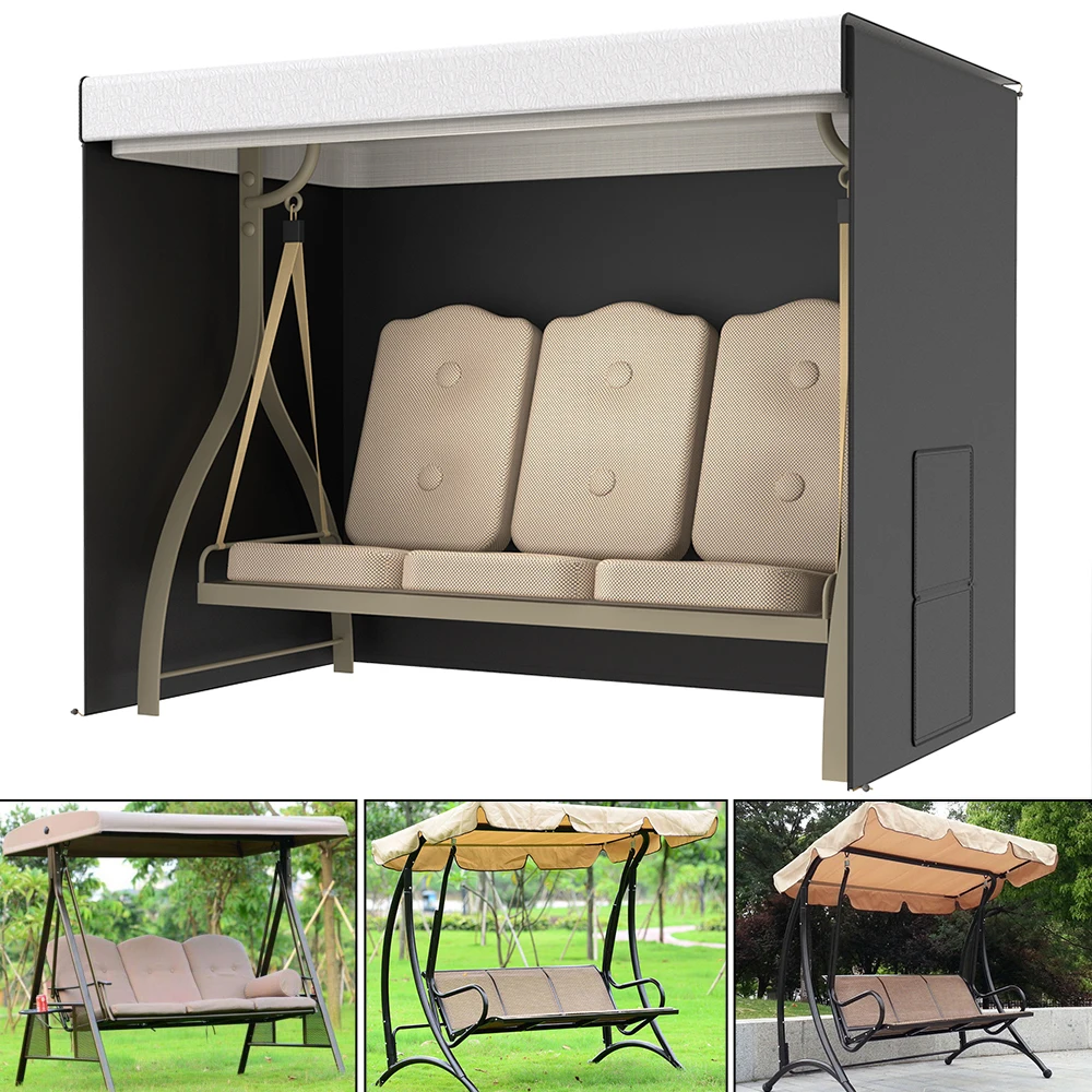 Swing Seat Cover Waterproof 210D Oxford Cloth Swing Hammock Cover Windproof Furniture Protective garden waterproof dustpro