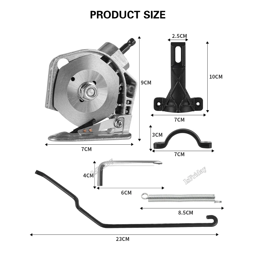 Electric Drill To Cloth Scissors Hand-Held Leather Cloth Cutting Machine Blade Clothing Carpet Fabric Cutter Electric Scissors 3