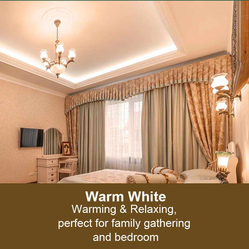 소형 에디슨 나사 전구, LED 전구 50W, G45 E14, 5W, 220-240V, 560Lm, 따뜻한 흰색, 2700K, 디밍 불가 6 팩