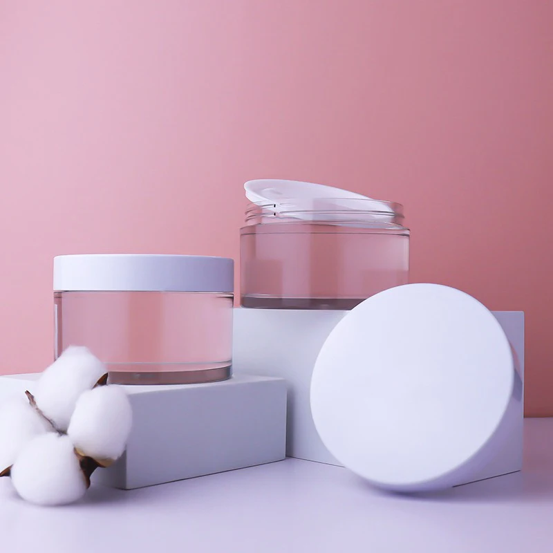 PET Clear Cream Jar Thickening Plastic Refillable Moisturizer Lotion Mask DIY Fragrance Candle Container Skincare 100/120/150ML moisturizer jar
