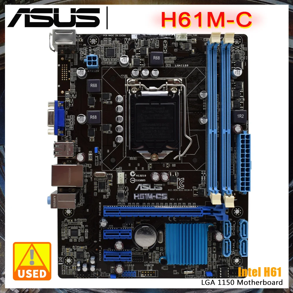 ASUSH61MCMotherboardLGA1155LGA1155MotherboardDDR3IntelH61