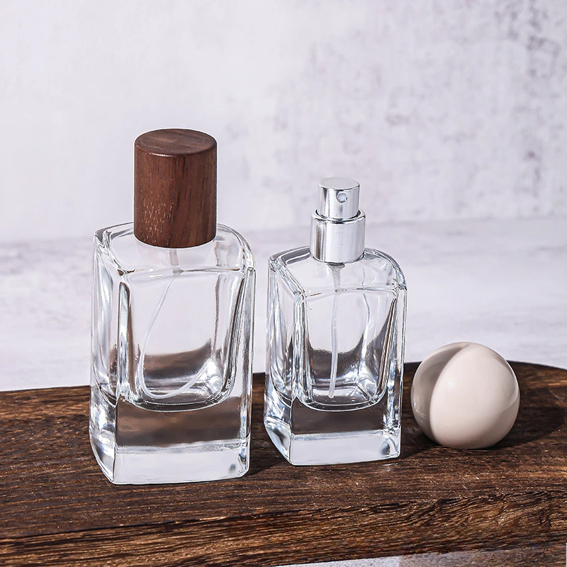 30ml & 50ml Refillable Flat Square Glass Perfume Bottles – Portable Travel Cosmetic... - SKU CBGS1221 - UGI Packaging