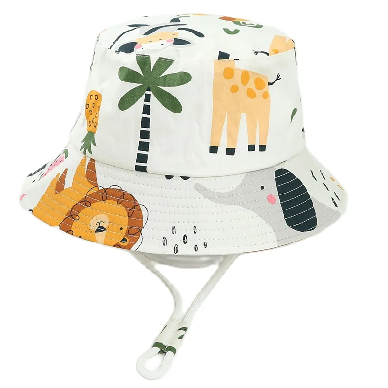 Baby Sun Hats For Boys Girls Cartoon Bucket Hat UV Cotton Summer Panama Girls Hat Bonnet Kids Toddler Children Fisherman sun hat,sun protection hat,fisherman hat
