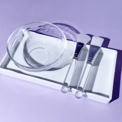 DIY Facial Mask Set - Portable Skincare Kit with Mixing Bowl, Soft Applicator Brushes, and Deep Cleansing Tools (Set C - 4pcs)