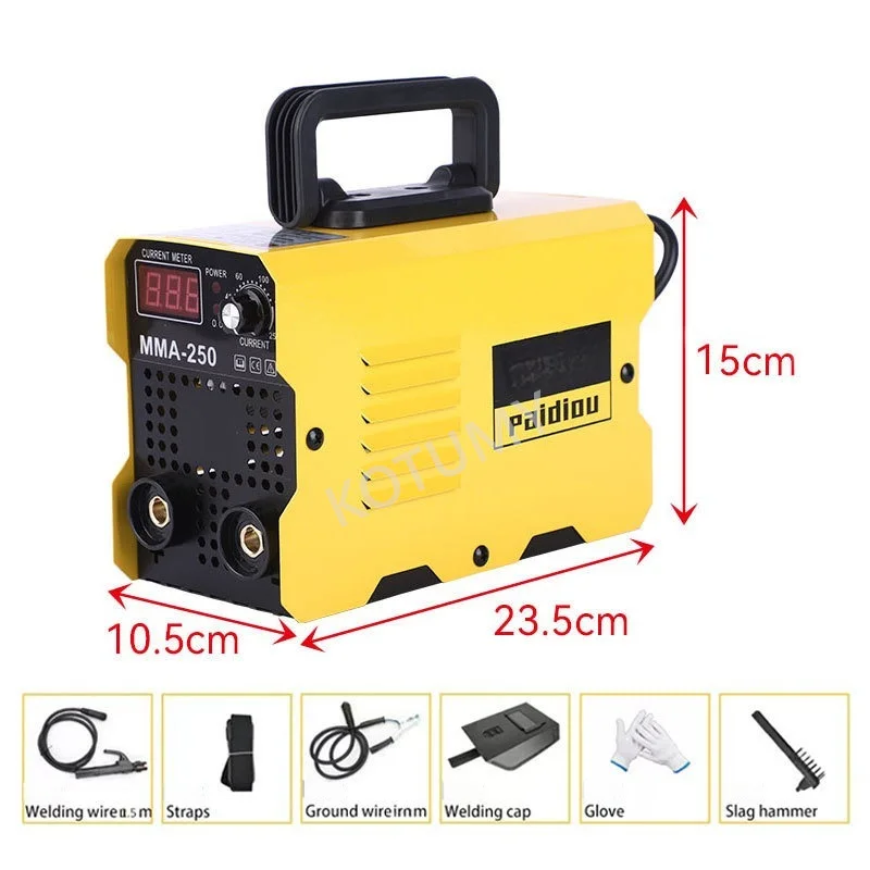 110V/220V Portable ARC Welding Machine IGBT Inverter Variable Current Adjustment (20-120A) With Welding Tool