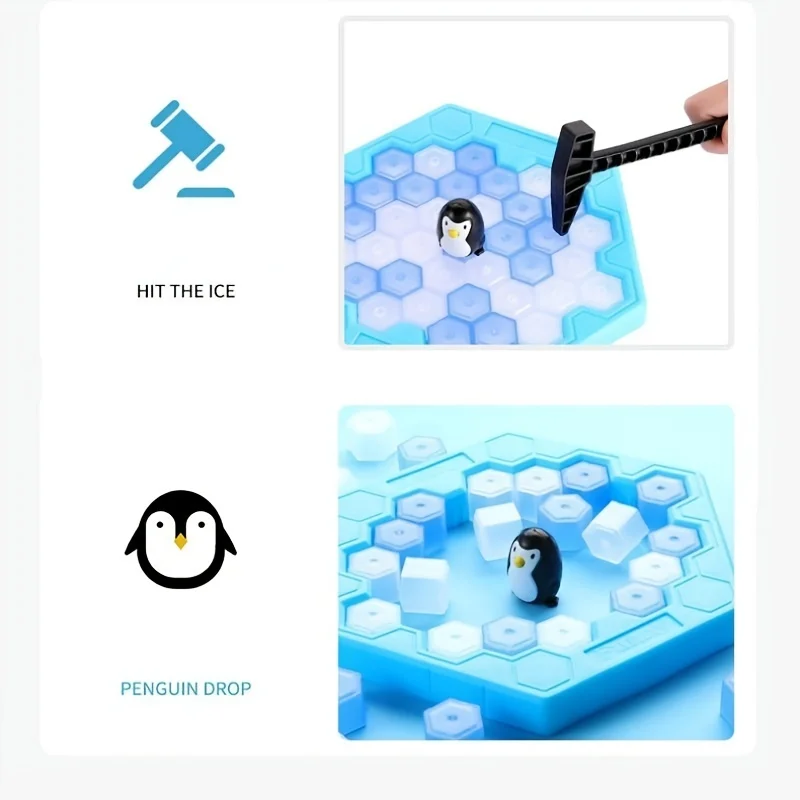 Children Save Penguin Ice Breaker Trap Toys Interesting Parent-child Table Games Children Adult Toys Decompression 4