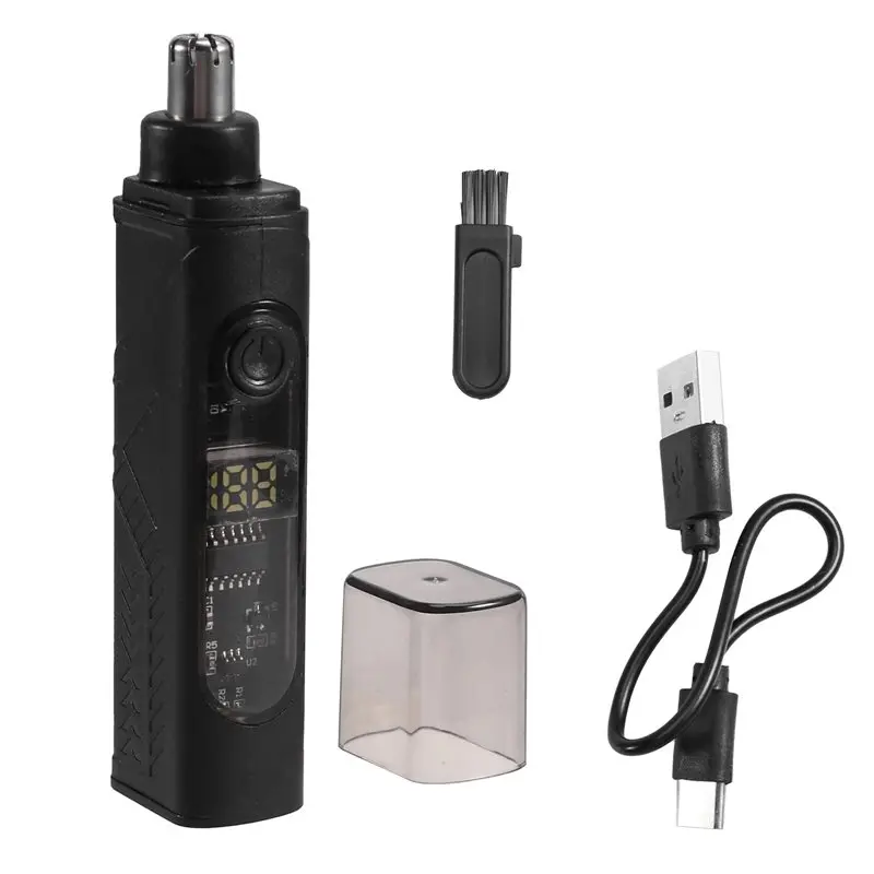 A66Z 남성용 그루밍 세트 전기 코털 트리머 휴대용 다기능 USB 충전식 코털 및 귀털 트리머