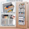 4-Shelf Hanging Storage Organizer - Behind Door, Anti-Tilt, 2/4 Large Capacity Pockets, Suitable for Bedroom, Bathroom, Kitchen 6