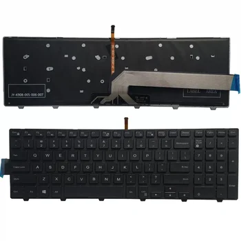 Nuova tastiera per laptop DELL Latitude 3550 3560 3570 con retroilluminazione inglese americano