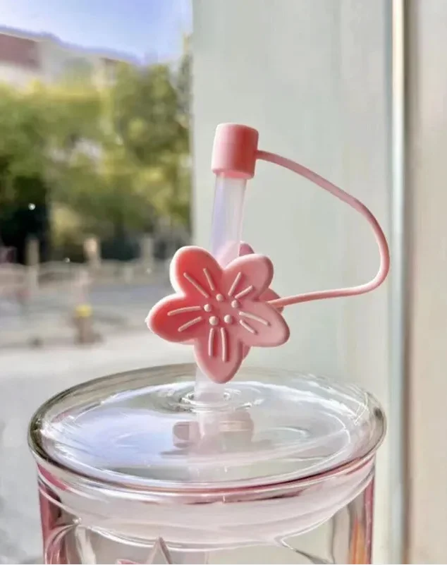 ★★★Glass Straw Sakura Cup