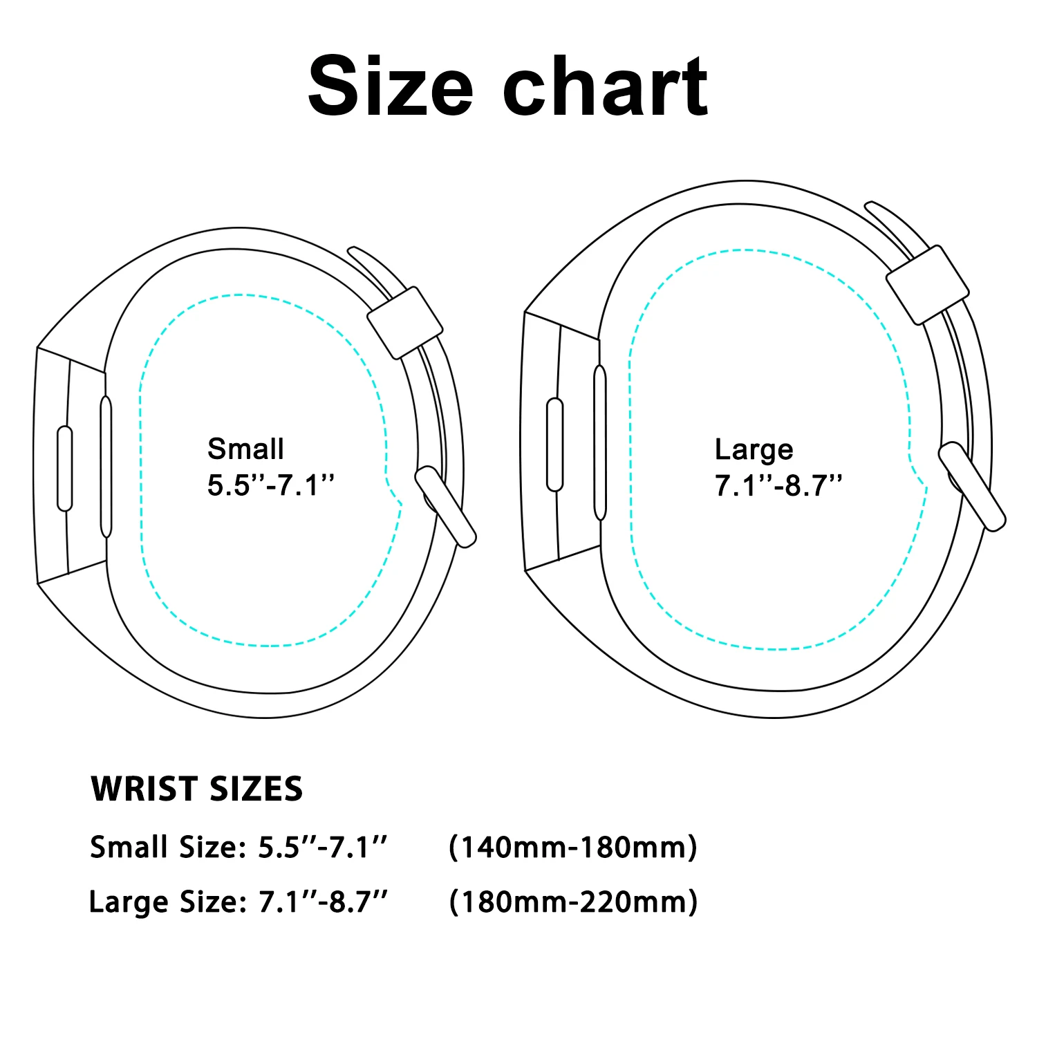 Soft Silicone Strap Bracelet for Fitbit Charge Series - Replacement Wristband