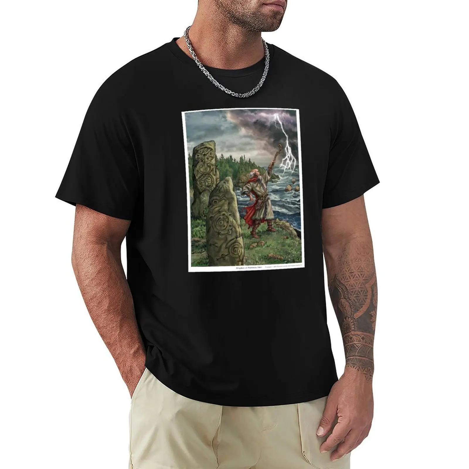 

Kingdom of Melderyn T-Shirt korean fashion Short sleeve tee sweat mens clothing