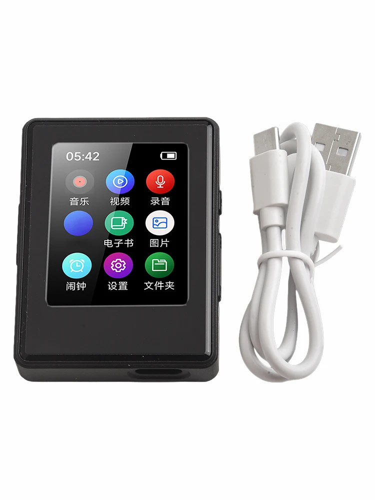 For Enabled Devices Stereo Speaker MP3 Portable MP3 Player For Daily Use Clear Display Compact Size Easy To Carry