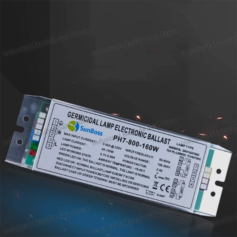 PH5-800-150W UV Bactericidal Electronic Lamp 220V Waste Gas Treatment Lamp Ultraviolet Ballast UV for Burning Boards Rectif