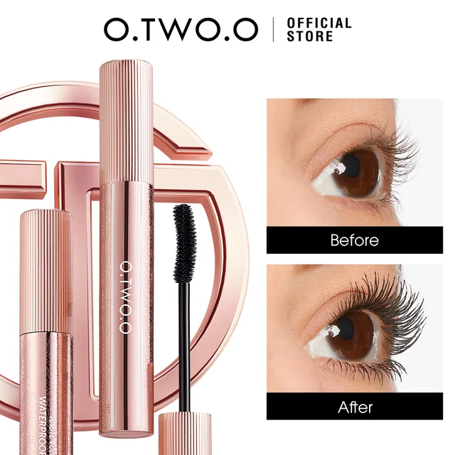 O.TWO.O 5D Mascara Waterproof Super Volume Long -lasting Hypercurl Lengthening Eyelash Long-Wearing Eyelashes Black Eye Mascara