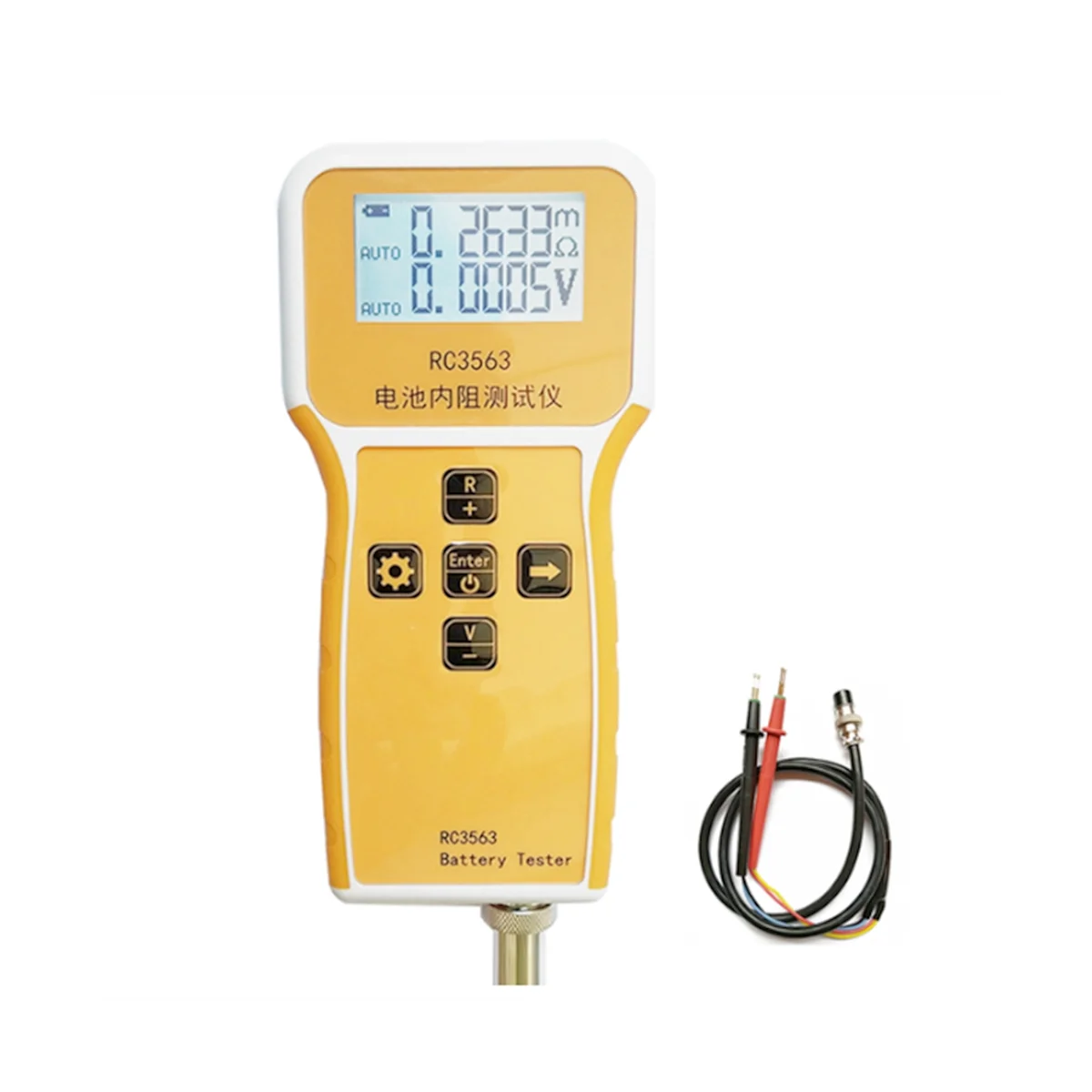 

RC3563 Battery Internal Resistance Voltage 3-Digit Battery Tester True Four-Wire AC Lithium Battery Detector(A)