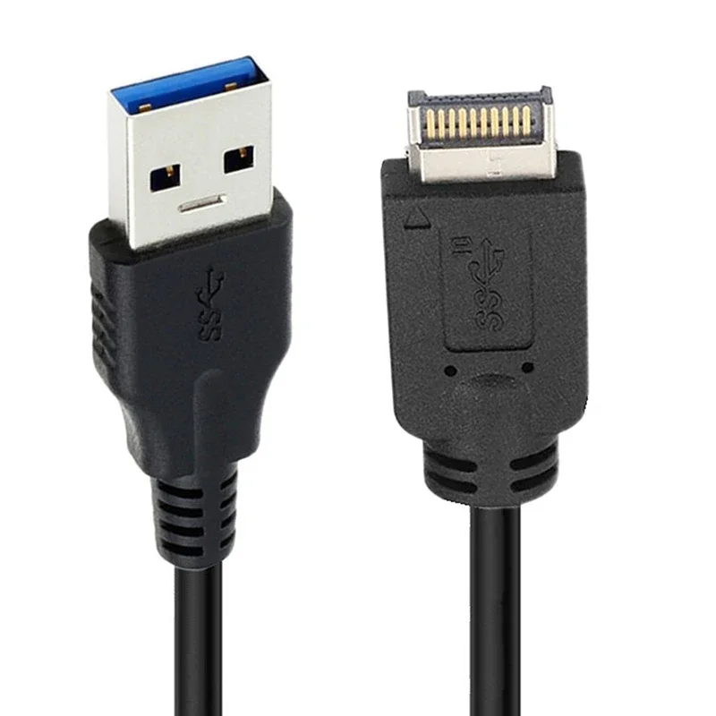 

Высокоскоростной 5-гбит/с USB 3.1 Type-E Передняя панель папа-USB 3,0 папа AM кабель для подключения материнской платы