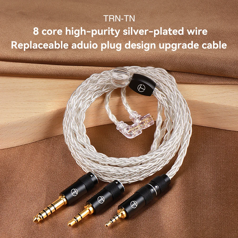 Trn Hifi Conector de Cabo de Atualização Núcleo tn Alta Pureza Oxigênio Cobre Prata Substituível Design Plug Trn vx Pro Zs10 V90 - Image 6