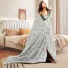 SRH Classical-design flannel, elegant patterns, heat-retaining. Bedroom Hanukkah elder gift. 6