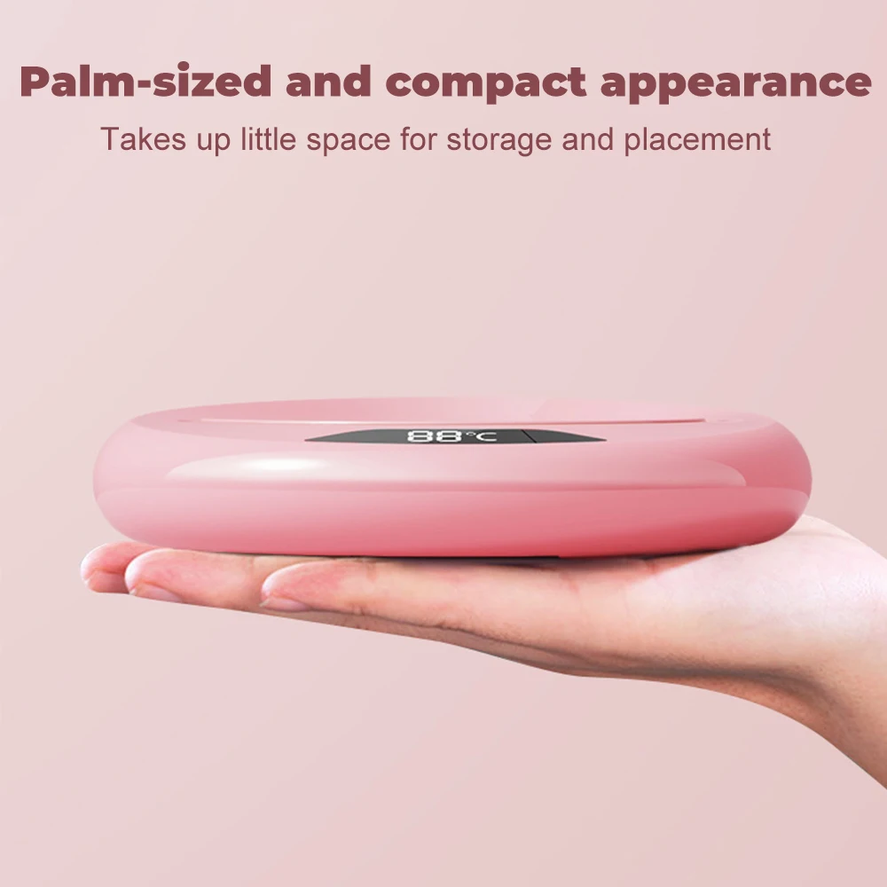 USB Intelligent Heating Cup Coaster Milk Coffee Tea Water Heater 3-Level Adjustment Heated 55 Degrees Constant Temperature