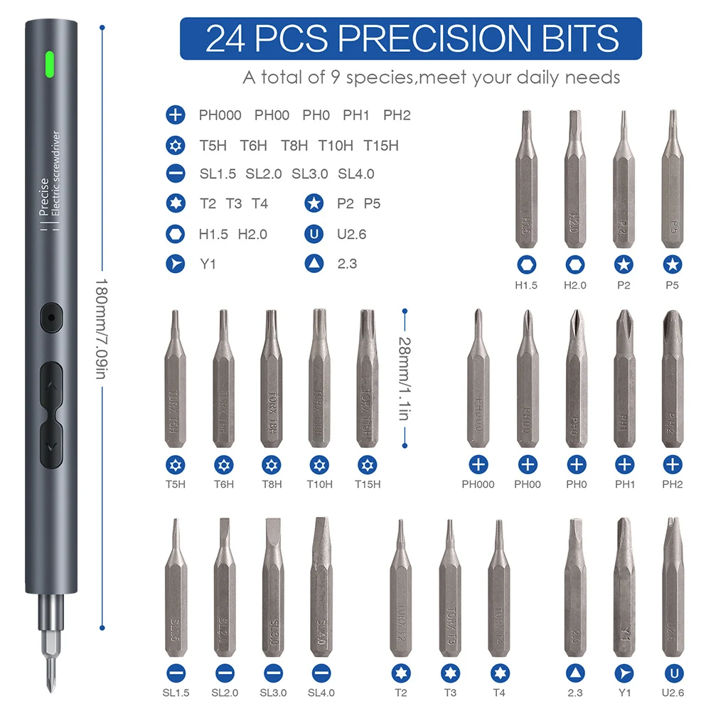 Mini Precision Electric Screwdriver Essential Metal Model Kits Tools K