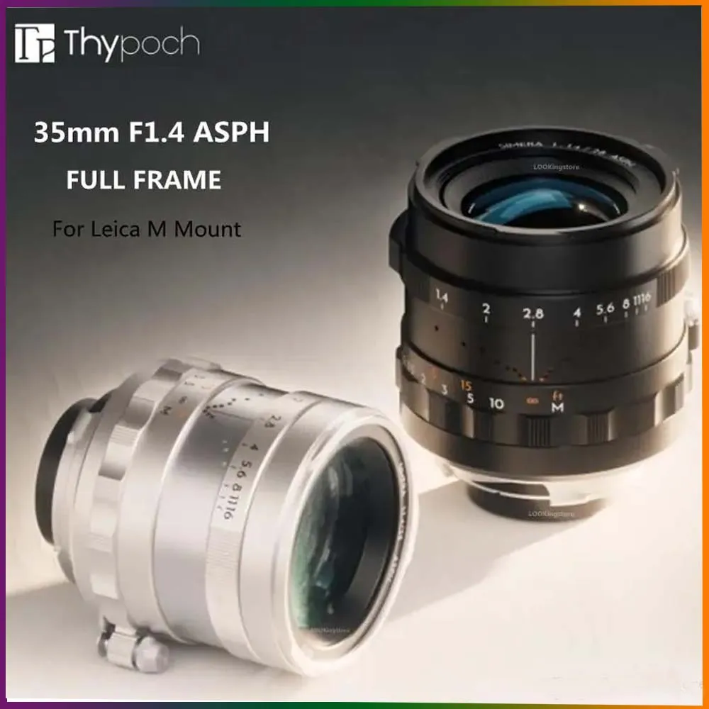 

Thypoch 28 мм F1.4 35 мм F1.4 объектив камеры полная Рамка ручная фокусировка для камеры Leica M для Leica M-M M3 M6 M7 M8 M9