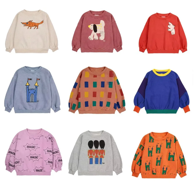 Kids Sweatshirts New Autumn Winter Kids Sweaters Cartoon Printed Girl Boy Children Sweatshirts Sports Hoodies Clothes