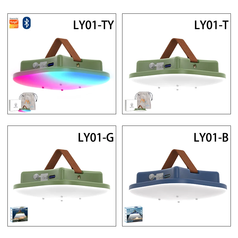 MOSLIGHTING Camping Lantern 80W 7500K Torch Flashlight Rechargeable LED Light 4 Light Modes For Outdoor Hiking Emergency Lamps 6