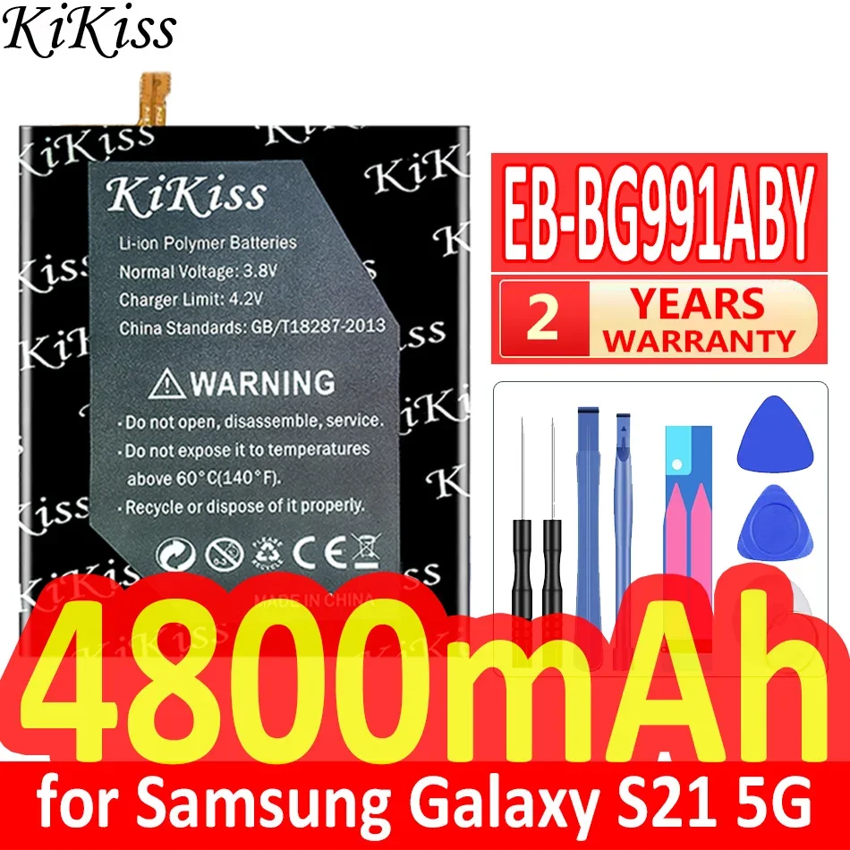 

4800Mah/5800Mah KiKiss Powerful Battery for Samsung Galaxy S21 5G/Plus/Ultra S21Plus S21+ S21Ultra SM-G991B/DS G991U