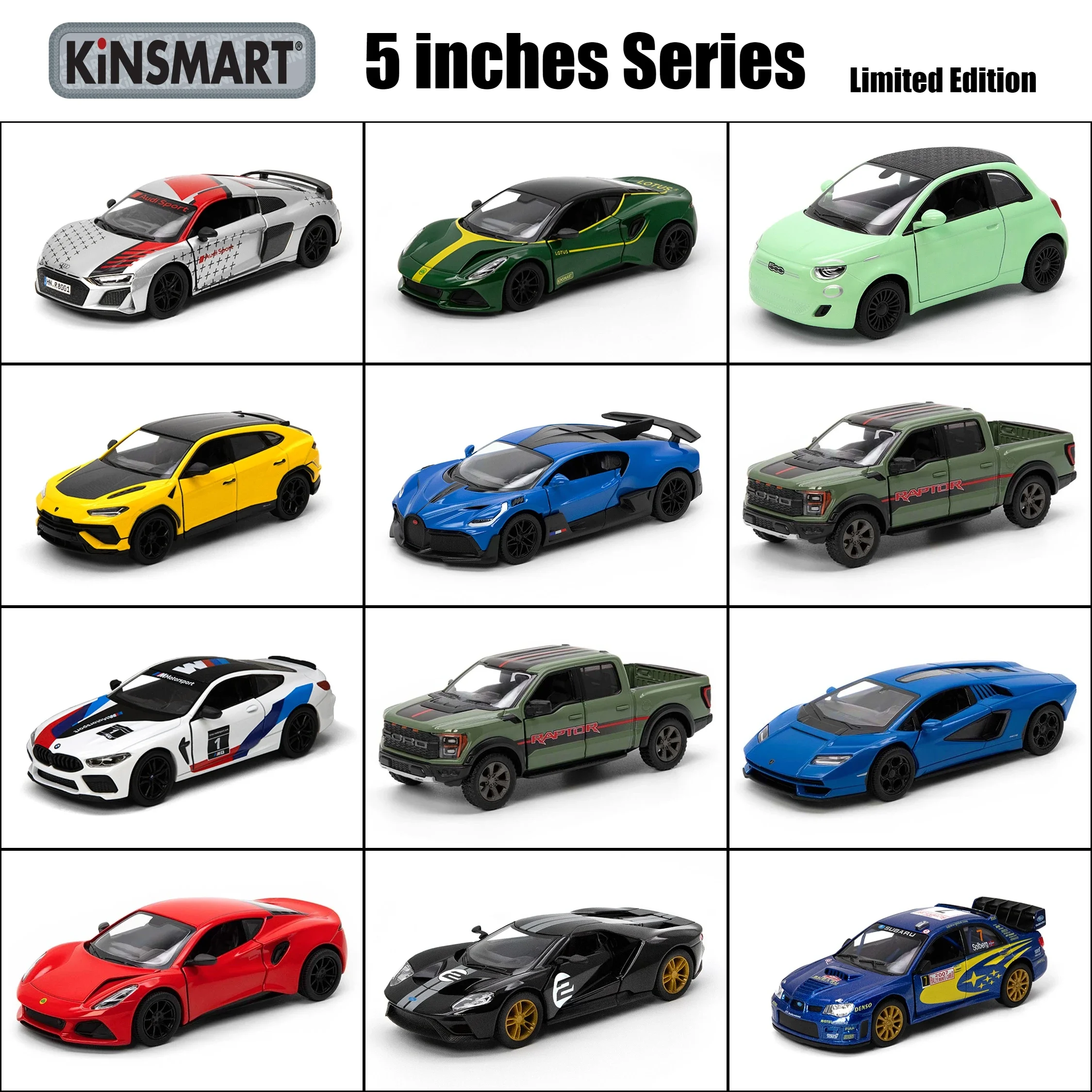 Модель автомобиля KiNSMART из литая под давлением, 5 дюймов, 1:36 - 1:40