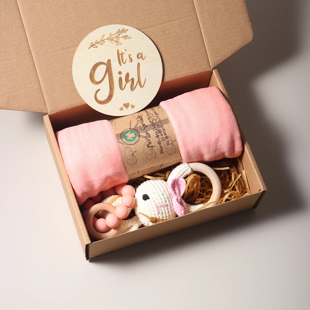 6pcs/set baby wooden engraving milestone hello world welcome Newborn Photography Props Card