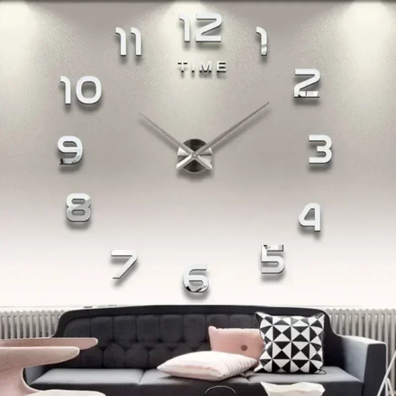 Bedroom Decoration Clock Large 3d Wall Clock Living Room Large Garden Acrylic Mirror Sticker Decoration Art Decor Clocks Digital wall clock,digital wall clock