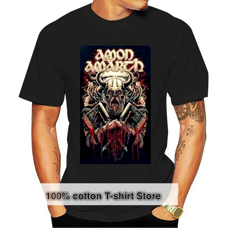 

Мужская футболка Amon Amarth Viking, черная футболка с коротким рукавом